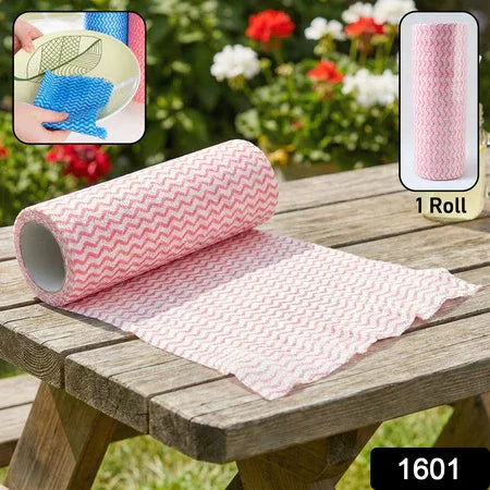 Multipurpose Reusable Kitchen Cleaning Cloth Multi Pulls Roll (1 Roll) - Zidbik