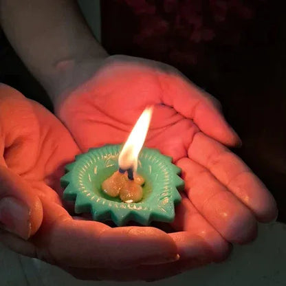 Silicone Diya For Diwali Attractive Design Colourful Diya Combo (6 Pcs Set) - Zidbik