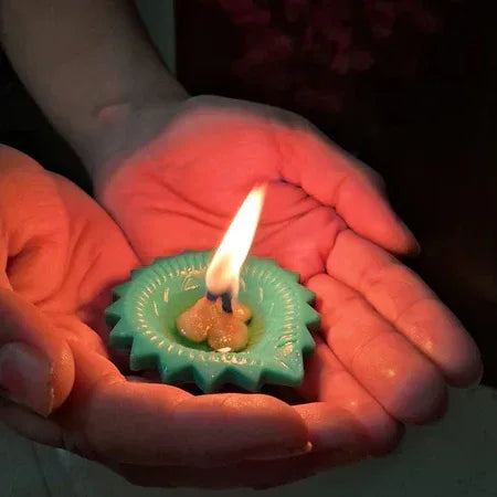 Silicone Diya For Diwali Attractive Design Colourful Diya Combo (6 Pcs Set) - Zidbik