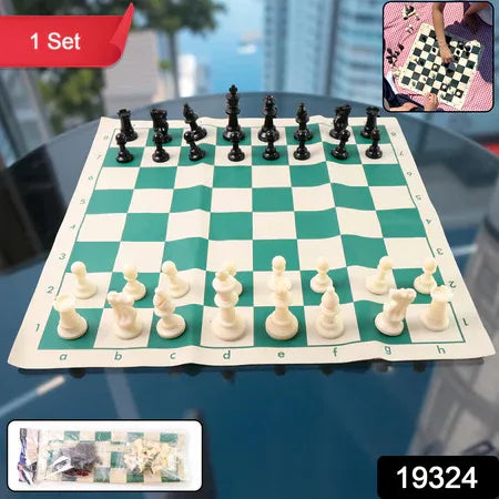 Big Premium Portable Chess Set Plastic Chess Pieces (1 Set) - Zidbik