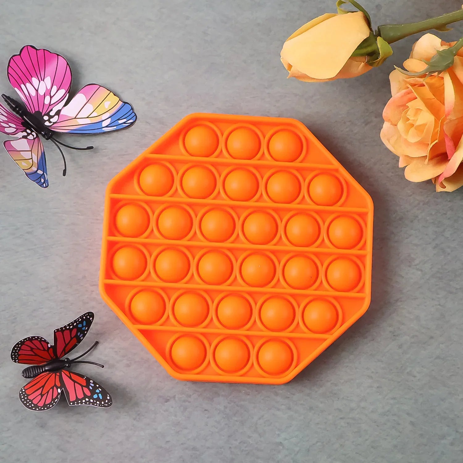 Premium Hexagon Shape Silicone Pop It Fidget Toy (1 Pc) - Zidbik