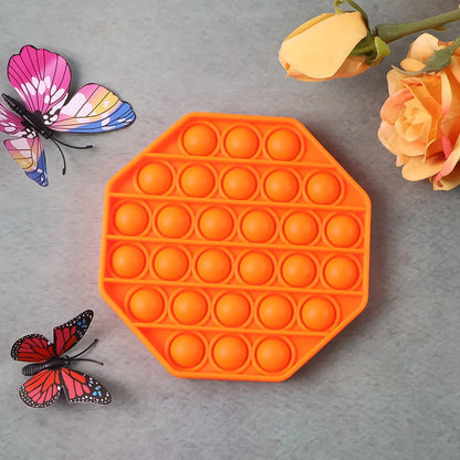 Premium Hexagon Shape Silicone Pop It Fidget Toy (1 Pc) - Zidbik