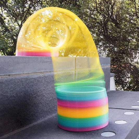 17744 Rainbow Spring Rainbow Spring Toys Slinky Slinky Spring Toy Toy For Kids For Kids Adults Of All Age Group For Birthdays Compact And Portable Easy To Carry (1 Pc) - Zidbik