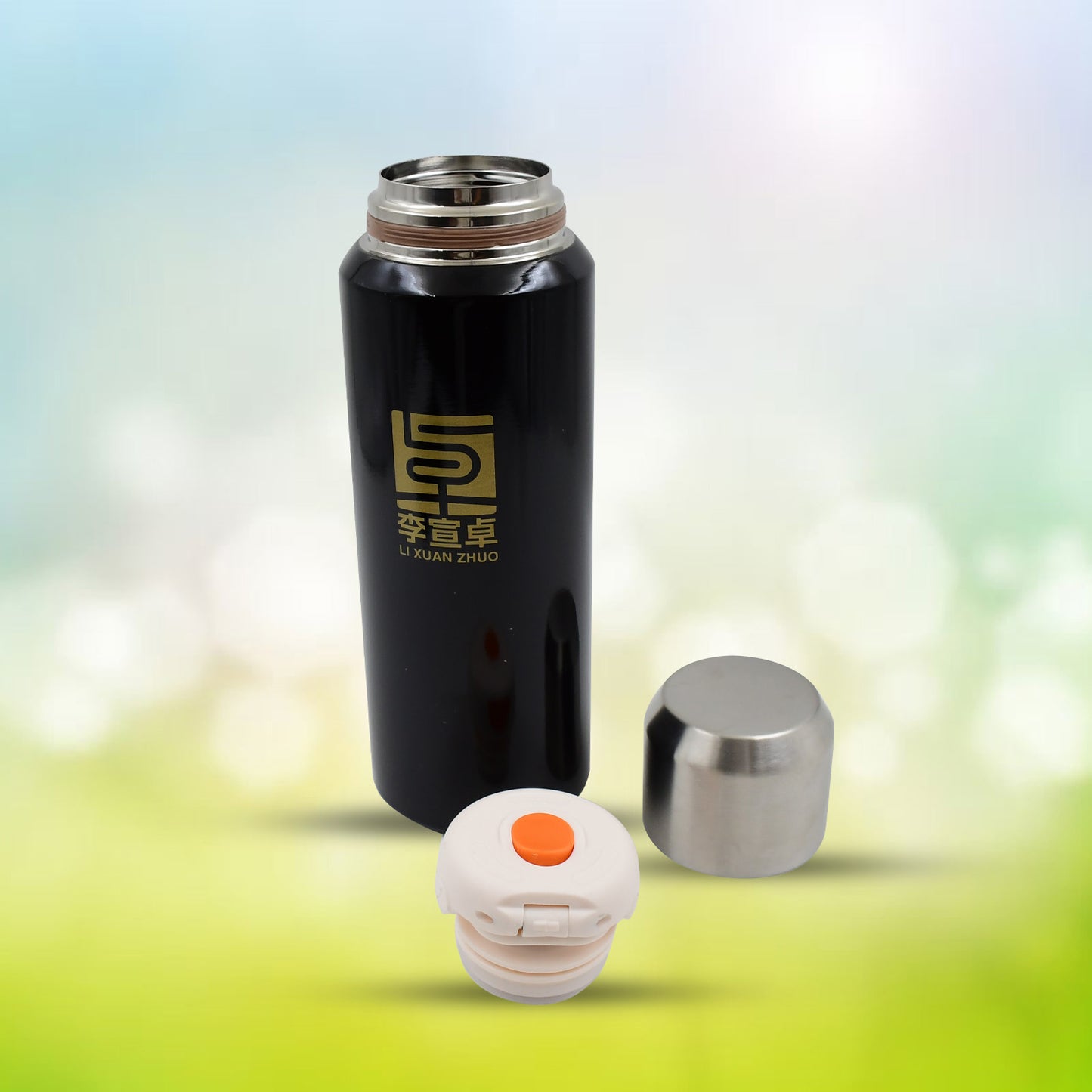 Double Walled Insulated Hot And Cold Water  Tea  Coffee Thermal Bottles (600 Ml) - Zidbik