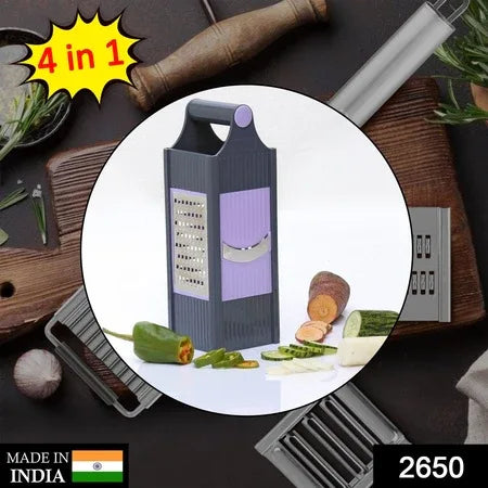 2650 4 In 1 Plastic Vegetable And Fruit Grater And Slicer For Kitchen - Zidbik