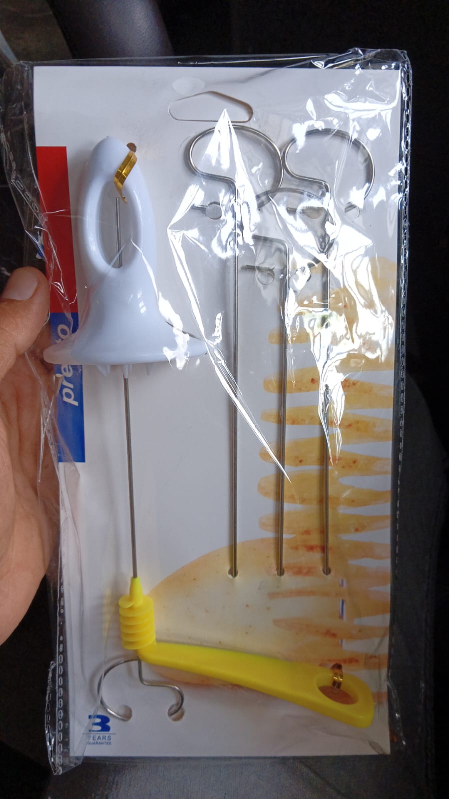 1 Set Potato Spiral Cutter Potato Twister (4 Spits) - Zidbik