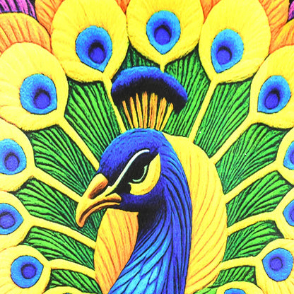 Peacock Design Anti-slip Floor Mat - (1 Pc) - Zidbik