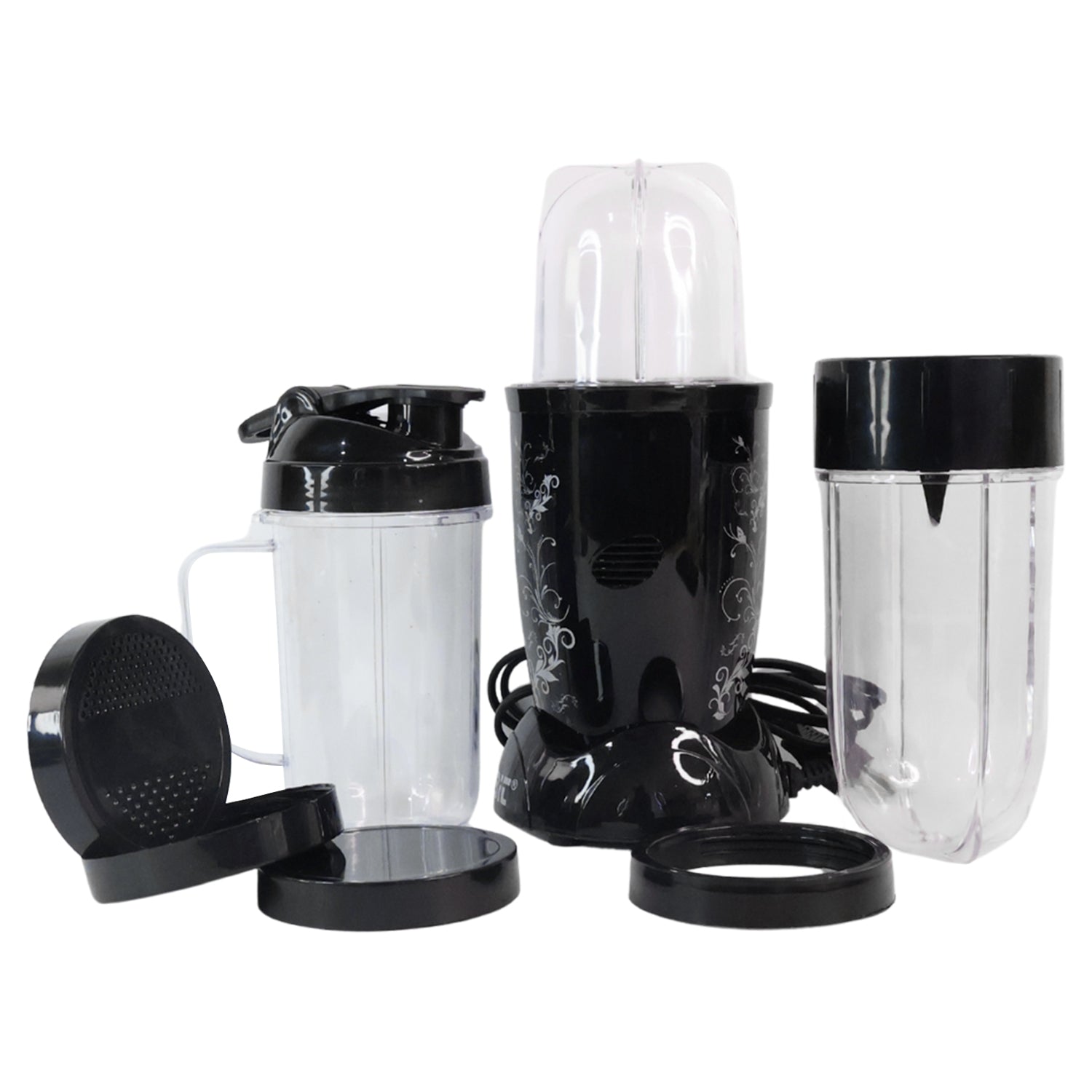 Orbit Bullet Mixer Grinder - 400w With 3 Jars - Zidbik