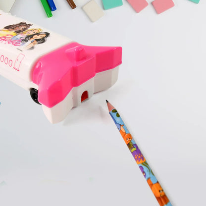 Multi-functional Airplane-shaped Compass Box With Led Light And Built-in Sharpener - Zidbik