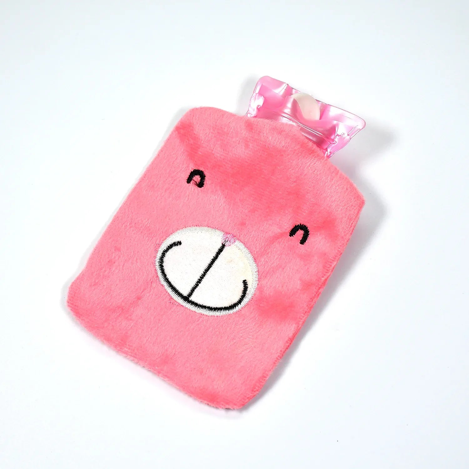 6502 Pink Small Hot Water Bag With Cover For Pain Relief Neck Shoulder Pain And Hand Feet Warmer Menstrual Cramps. - Zidbik
