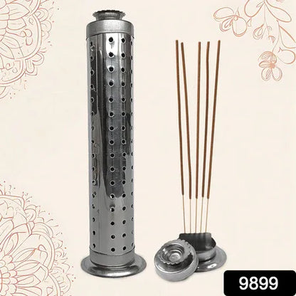Stainless Steel Agarbatti Stand For Puja (1 Pc) - Zidbik