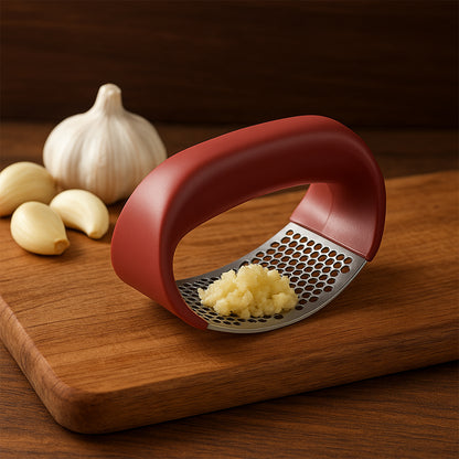 Supermom Premium Curve Garlic Press Crusher (1 Pc) - Zidbik