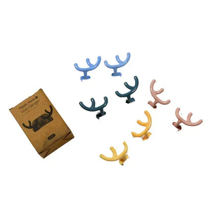 4725 Plastic Wall Hanger Hook Wall Adhesive Hook Premium Quality Wall Hook (Pack Of 4pc) - Zidbik
