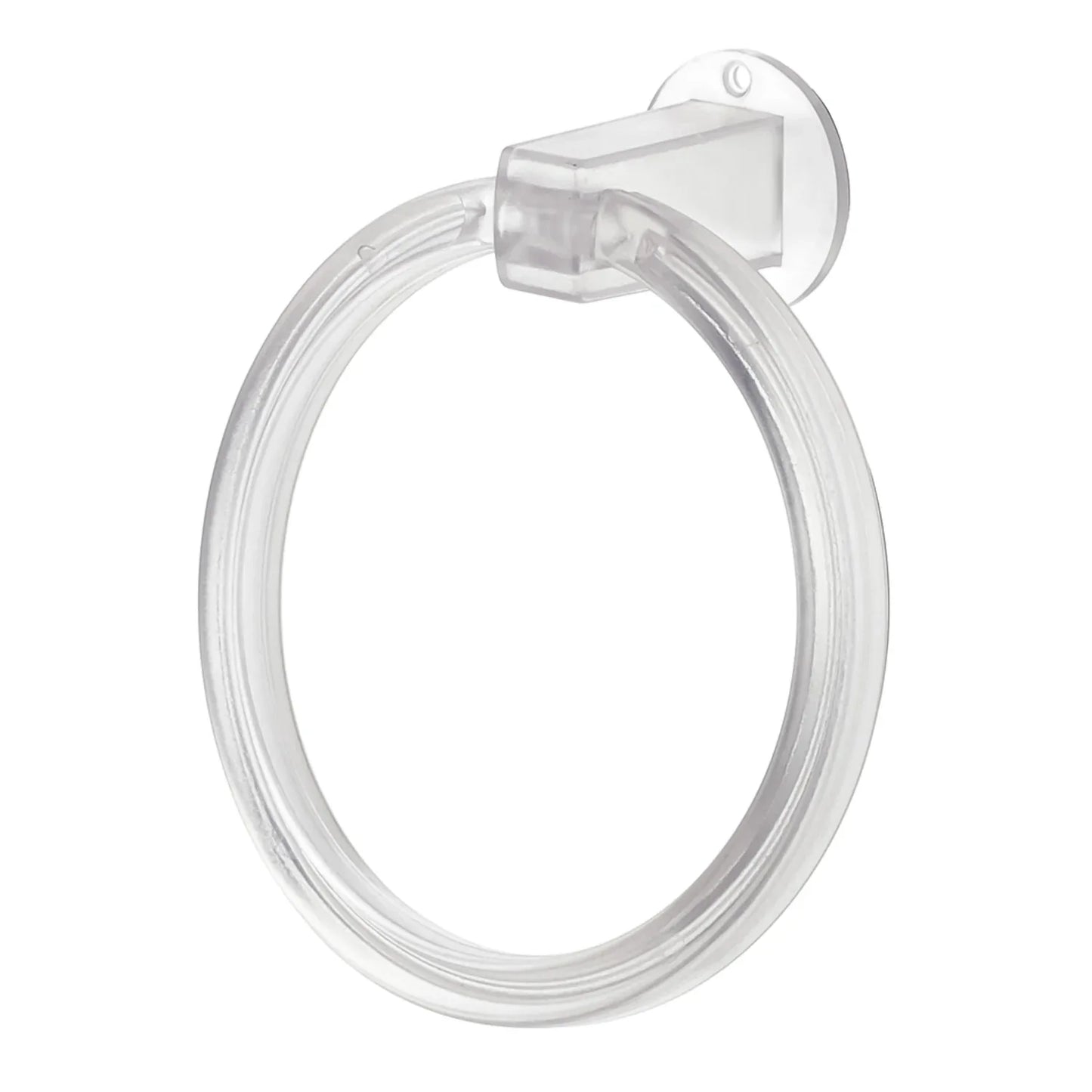 Unbreakable Abs Round Towel Ring Wall Mounted Stand Holder (1 Pc) - Zidbik