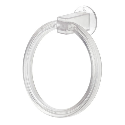 Unbreakable Abs Round Towel Ring Wall Mounted Stand Holder (1 Pc) - Zidbik