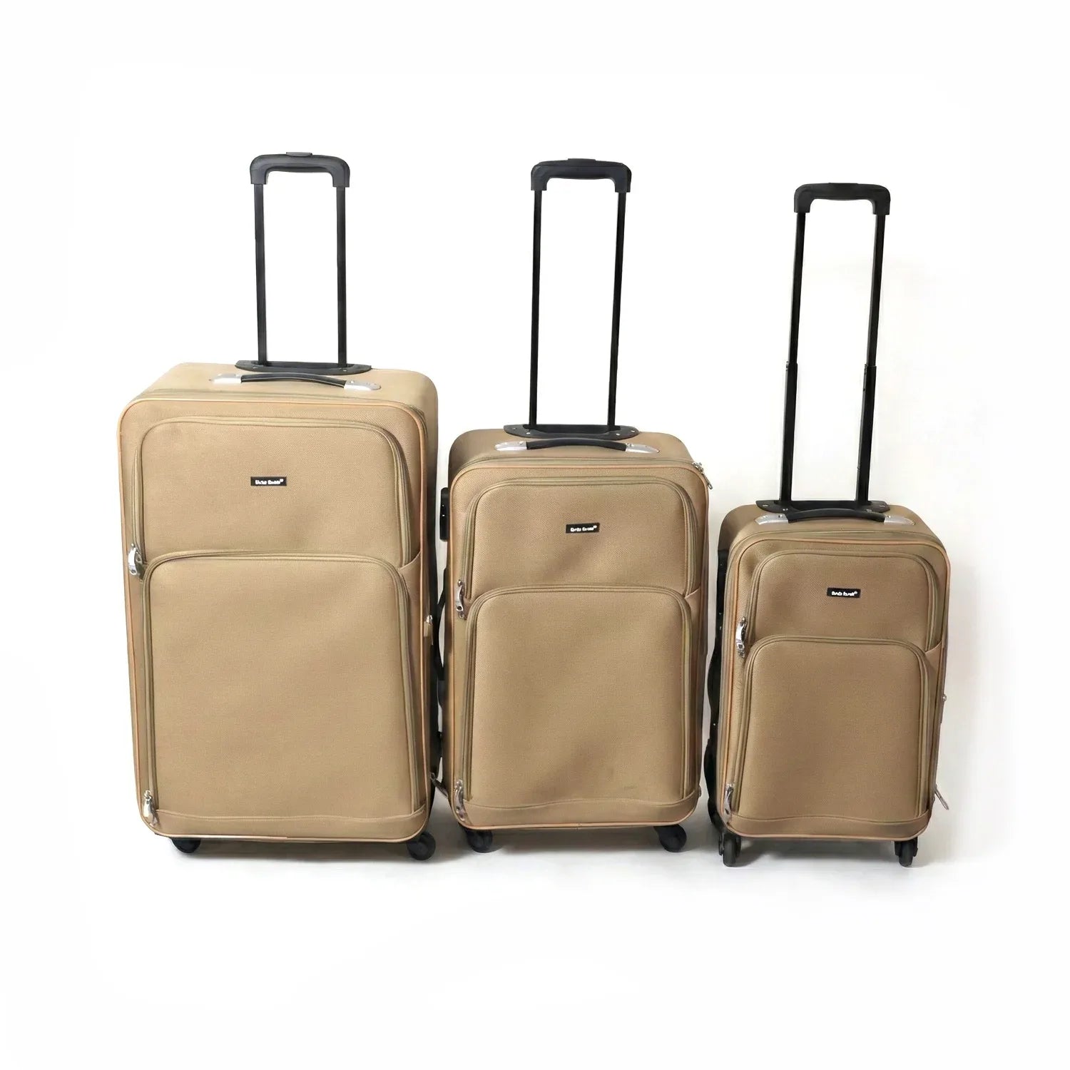 3 In 1 Soft Side Trolley Luggage Set 3 Piece - Zidbik