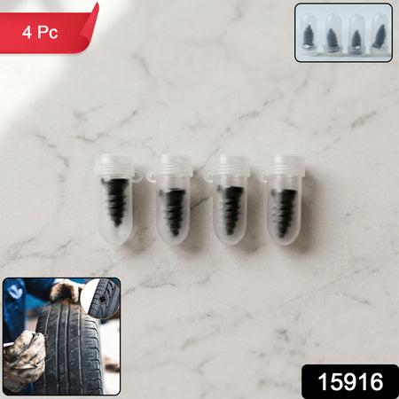 Car  Biketire Puncture Repair Nail Screw (4 Pc Black)