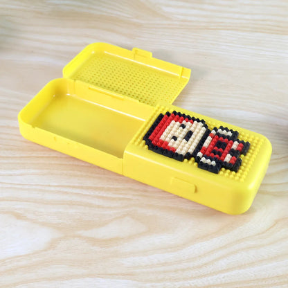 Diy Pixel Art Pen Stand With Building Block Set - Zidbik
