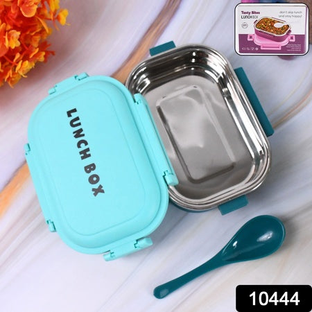 Insulated Testy Stainless Steel Leakproof Lunch Box With Spoon (1 Set) - Zidbik