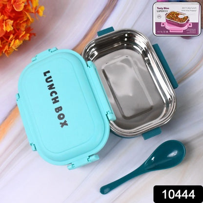 Insulated Testy Stainless Steel Leakproof Lunch Box With Spoon (1 Set) - Zidbik
