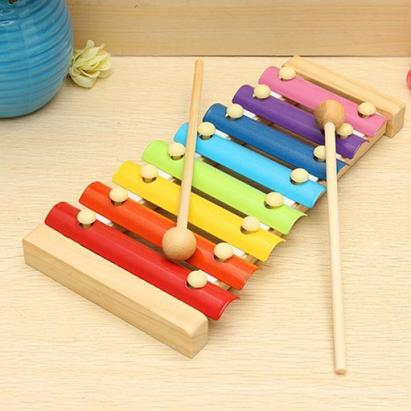 1912 Wooden Xylophone Musical Toy For Children (Multicolor) - Zidbik