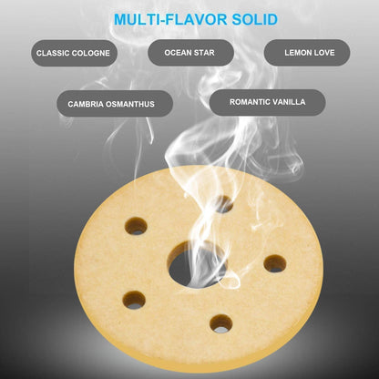 6319 Solar Power Car Aroma Diffuser 360double Ring Rotating Design Car Fragrance Diffuser Car Perfume Air Freshener For Dashboard Home Office - Zidbik