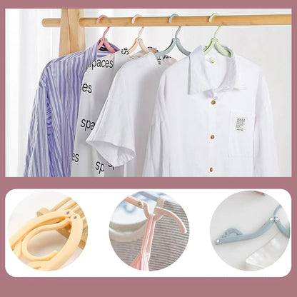 Travel Hangers Portable Folding Clothes Hangers (1 Pc) - Zidbik
