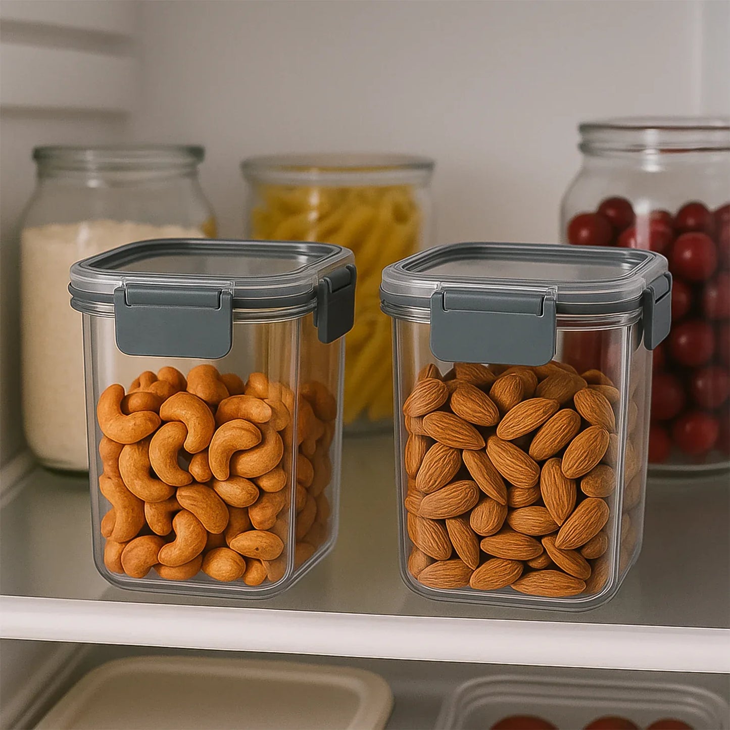 Apex Press N Lock Airtight Food Storage Container Set (2pc900ml) Approx - Zidbik