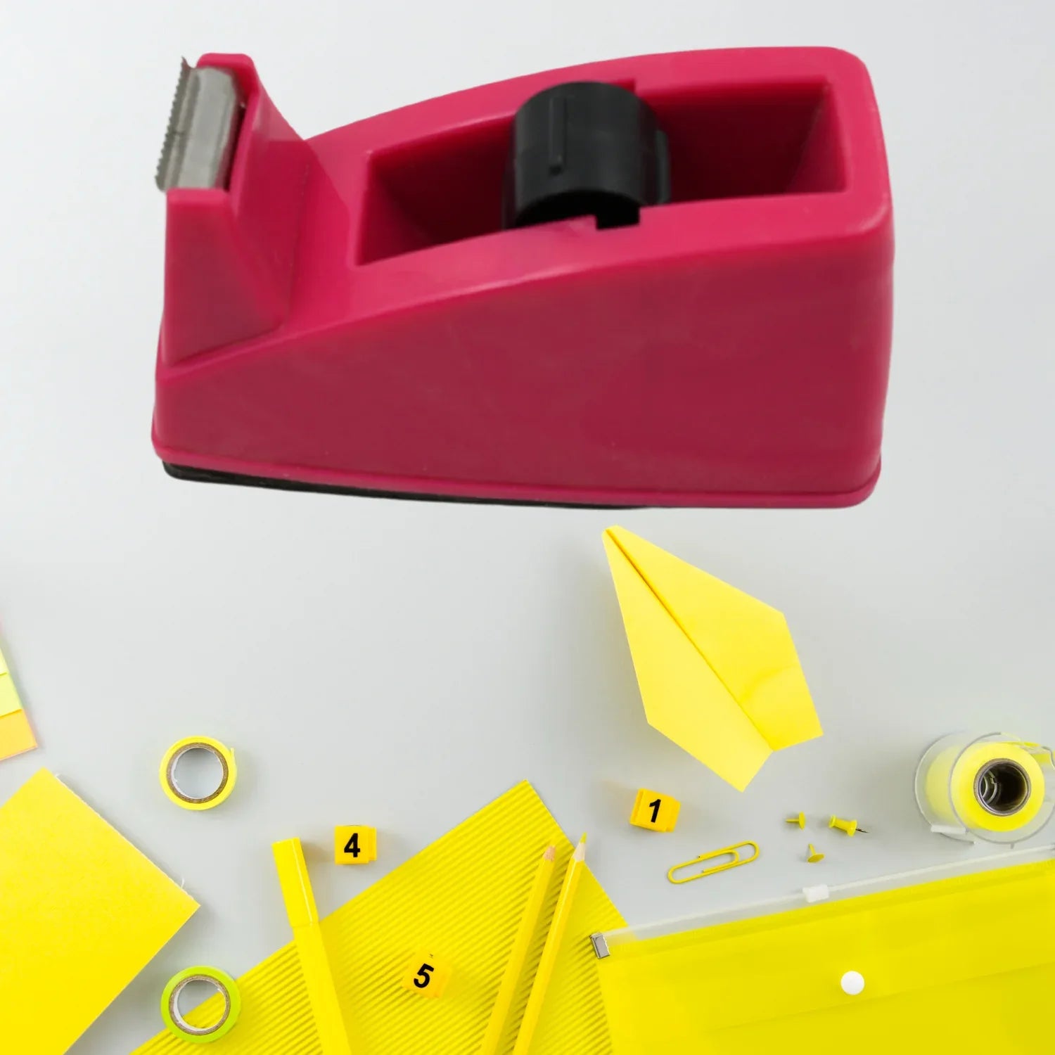 9513 Plastic Tape Dispenser Cutter For Home Office Use Tape Dispenser For Stationary Tape Cutter Packaging Tape School Supplies (1 Pc 273 Gm) - Zidbik