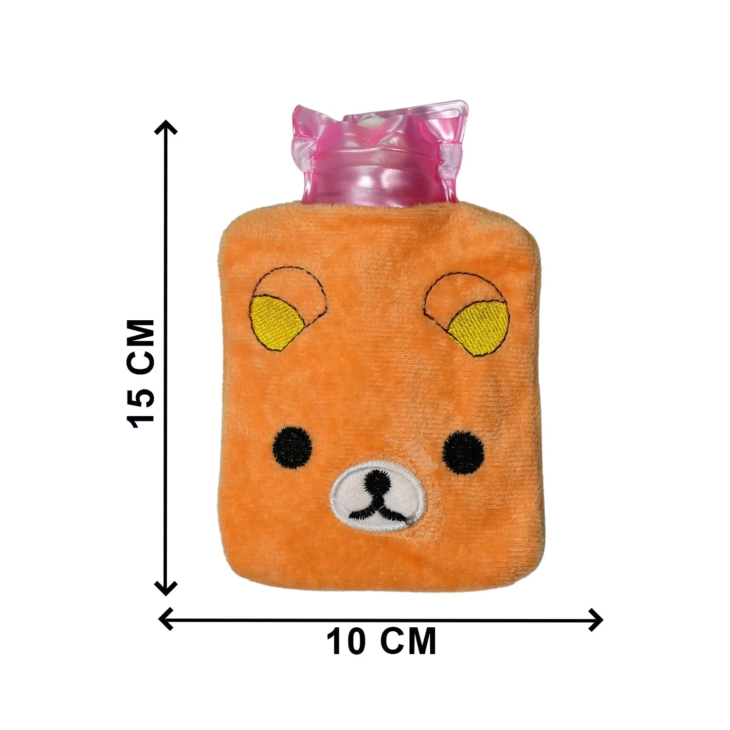 6503 Orange Panda Small Hot Water Bag With Cover For Pain Relief Neck Shoulder Pain And Hand Feet Warmer Menstrual Cramps. - Zidbik
