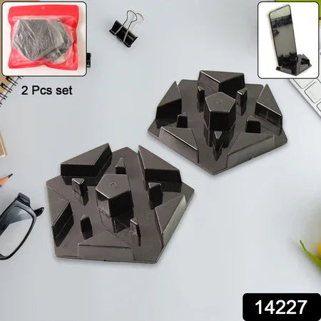 Multi-angle Plastic Mobile Phone Stand Holder (2 Pc  Mix Color) - Zidbik