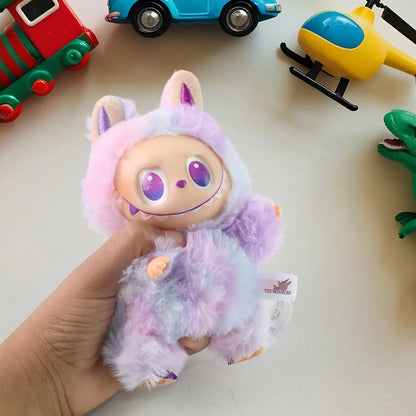 Light Purple Plush Toy Cartoon Keychain With Hook Colorful Light Purple (1 Pc) - Zidbik