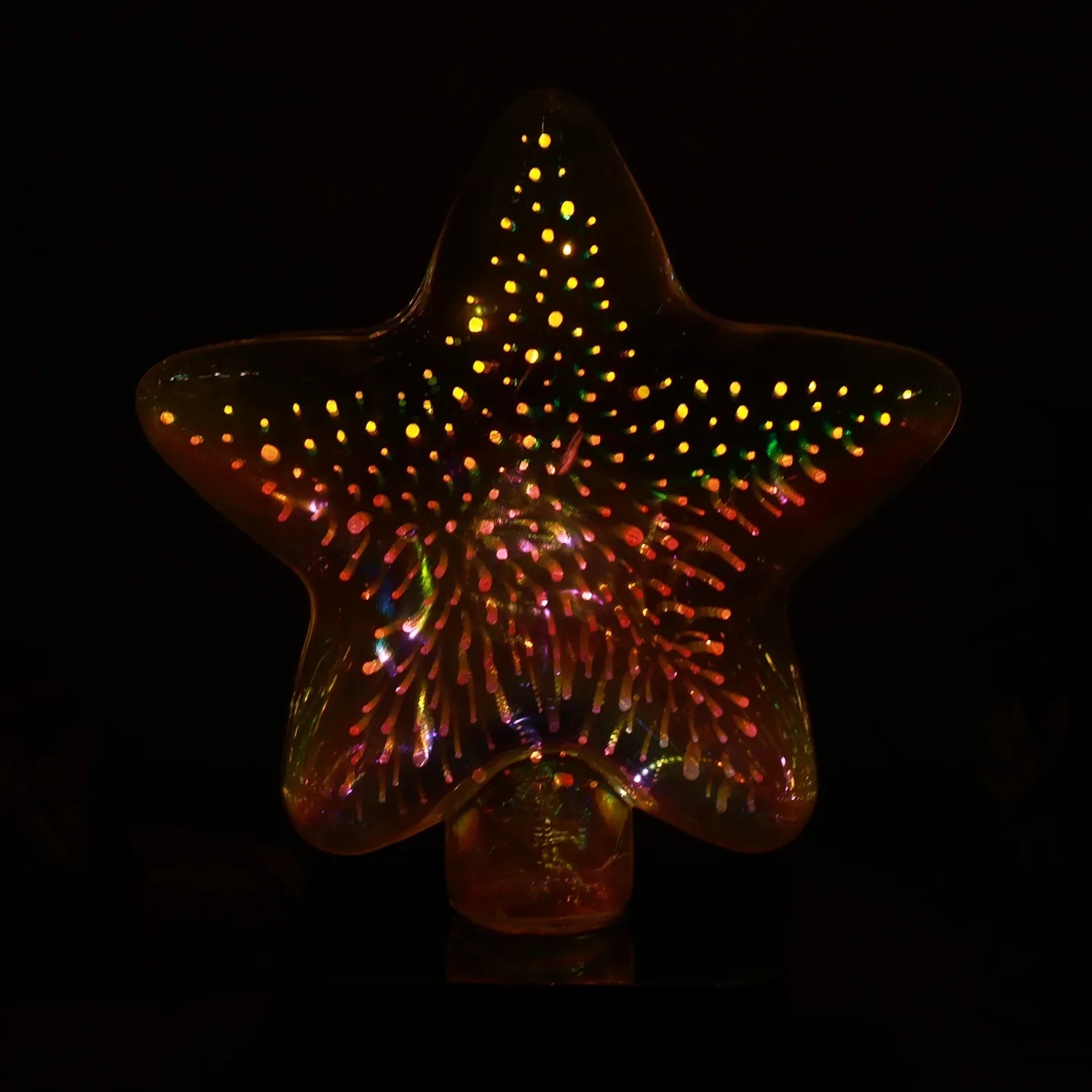 Star-shaped 3d Illusion Decorative Led Night Lamp (1 Pc) - Zidbik