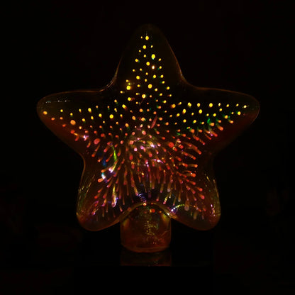 Star-shaped 3d Illusion Decorative Led Night Lamp (1 Pc) - Zidbik