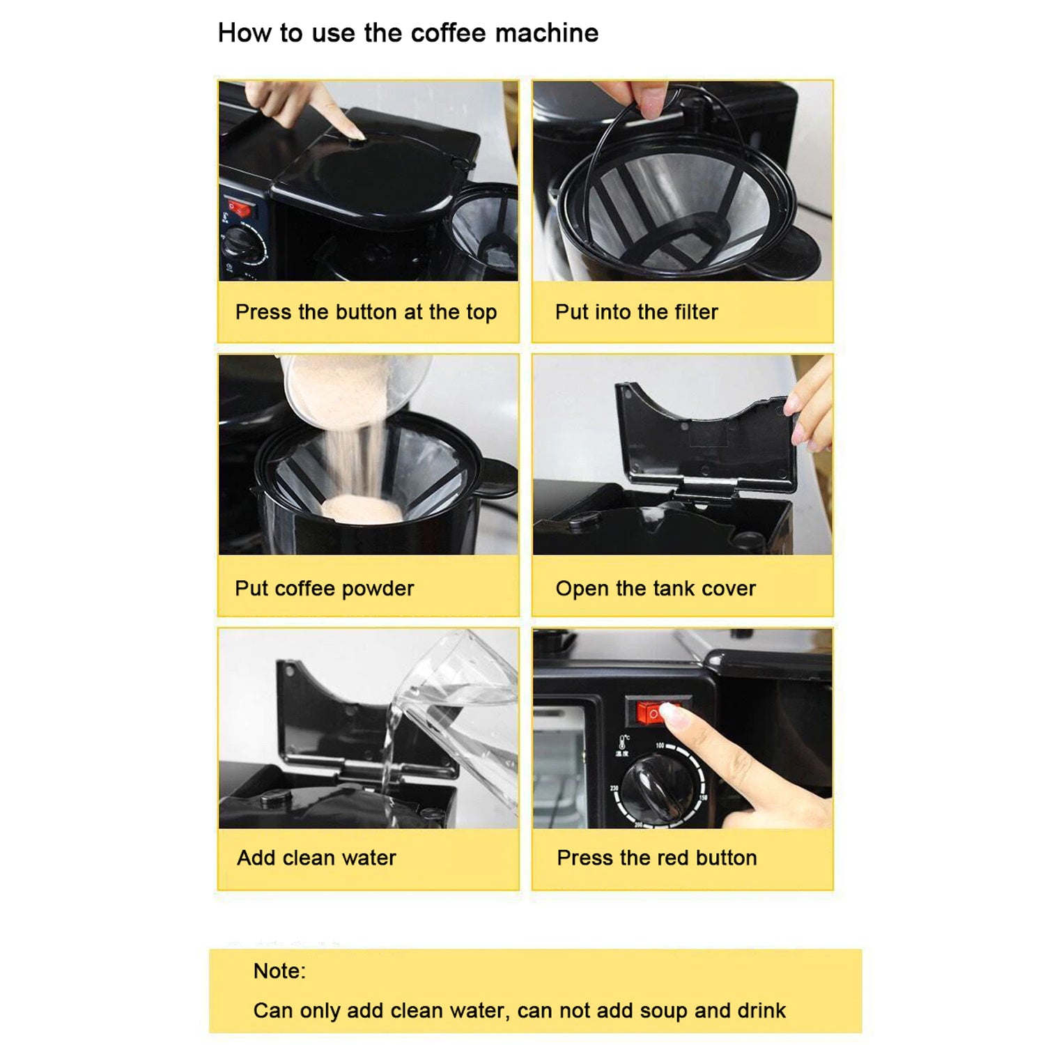 2788 3 In 1 Breakfast Maker Portable Toaster Oven Grill Pan  Coffee Maker Full Breakfast Ready At One Go - Zidbik