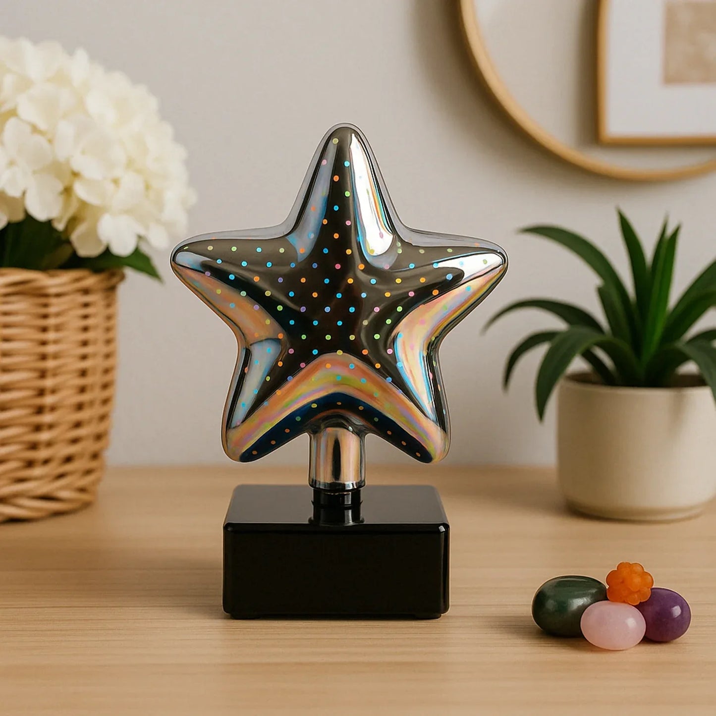 Star-shaped 3d Illusion Decorative Led Night Lamp (1 Pc) - Zidbik