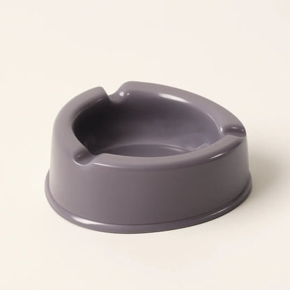 Oblivion Durable Plastic Ashtray With Wide Bowl And Triple Cigarette Holder Slots (1 Pc) - Zidbik