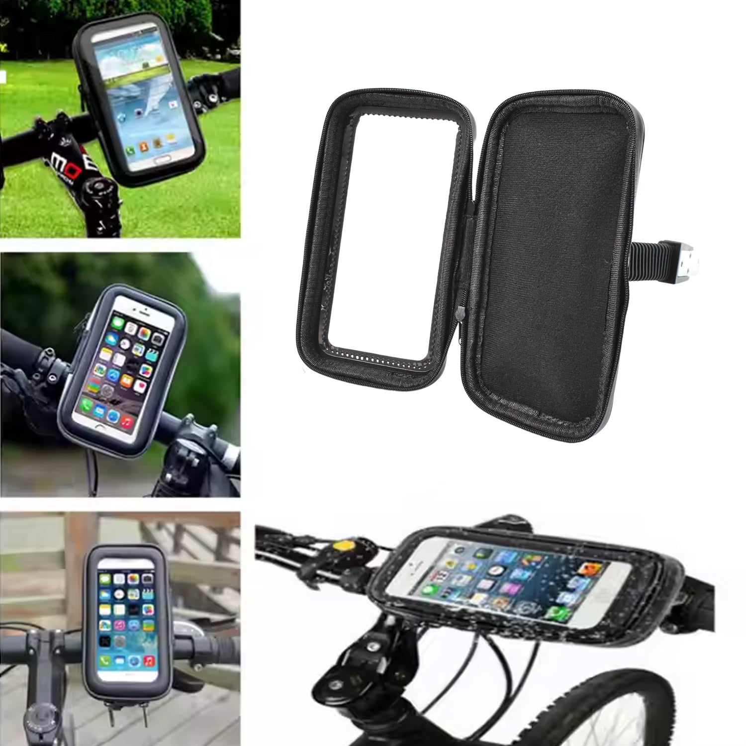 Phone Holder Case Weather Resistant Bike Mount (1 Pc) - Zidbik