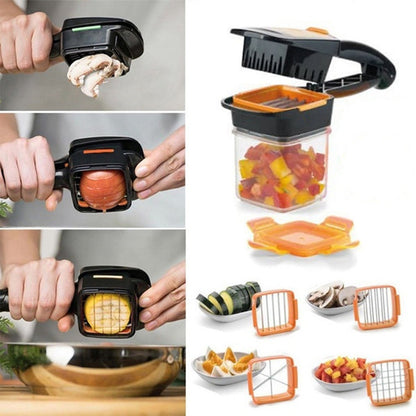 2069 5 In 1 Nicer Dicer Used For Cutting And Shredding Of Various Types Of Food Stuff In All Kitchen Purposes. - Zidbik