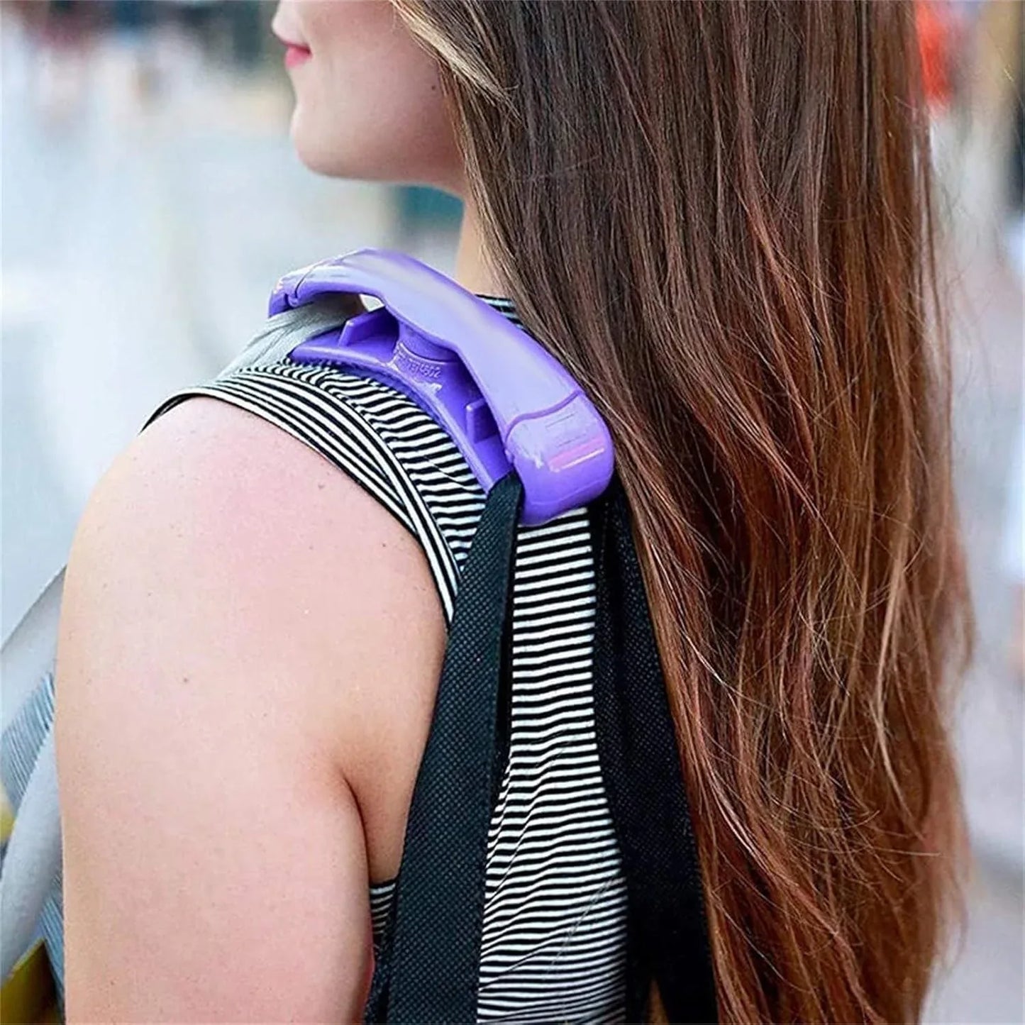 Click Carry Grocery Bag Holder (1 Pc Multi Color) - Zidbik