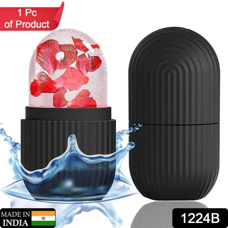 1224b Face Ice Roller Ice Roller For Face Ice Roller For Face Massager Face Ice Treatment Reduce Face Swelling And Under Eye Puffiness (Black) - Zidbik