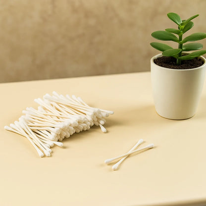 Tulips Paper-stick Cotton Swabs - (100 Pc Set) - Zidbik