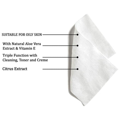 Refreshing Wet Wipes For Face  Facial Cleansing  Refreshing  Skin Hydration Soothing For Skin  Ph Balance  Alcohol Free  Nourishing With Fruit Extract  25 Wipes - Zidbik