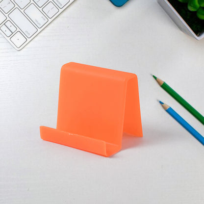 Durable Plastic Mobile Phone Stand With Angled Support (1 Pc  Mix Color) - Zidbik