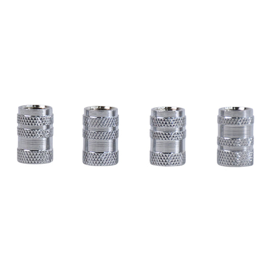 Tire Valve Stem Caps Fit For Genesis Cars. Air Valve Caps Suit For Most Car Truck Suv Wheel Accessories 4pcs Silver. - Zidbik