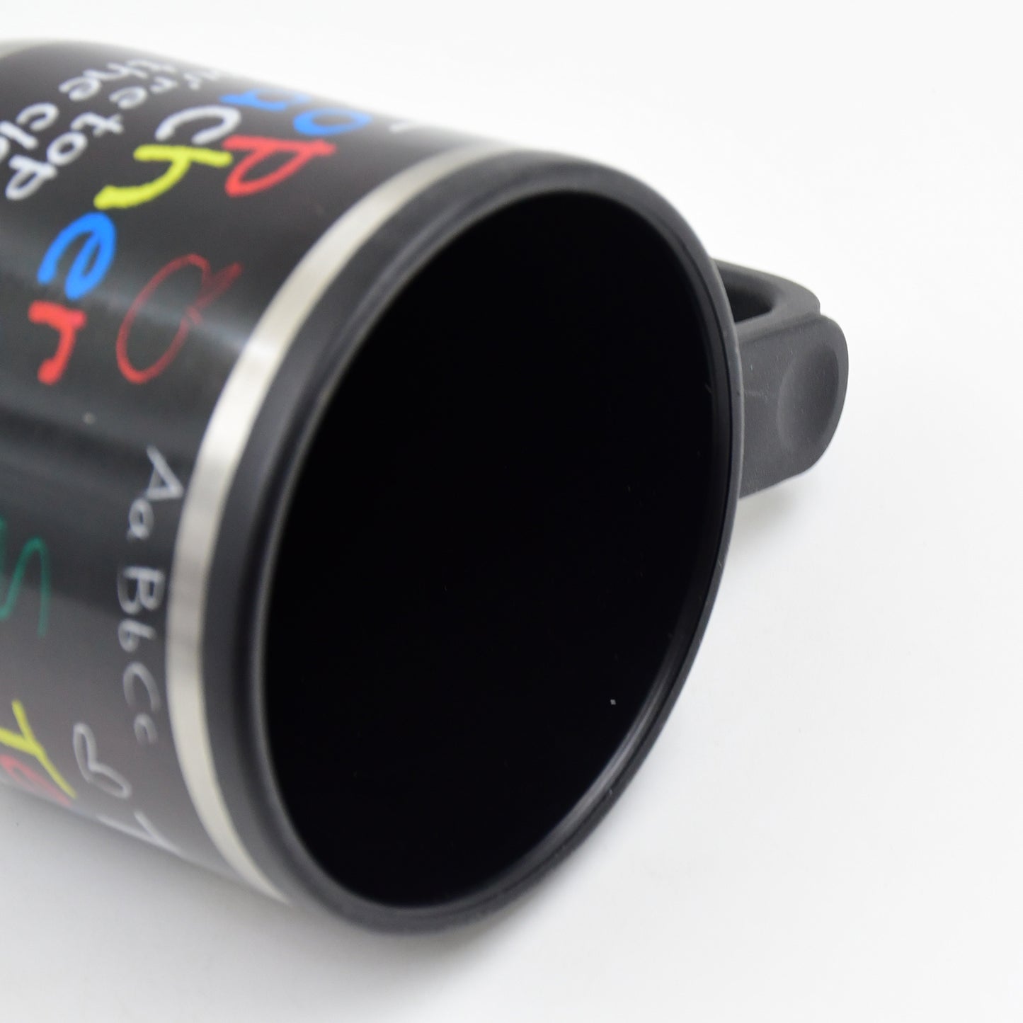 Stainless Steel Vacuum Glass Insulated Glass Coffee Cups Double Walled Travel Mug Car Coffee Mug (With Lid  Handle) - Zidbik