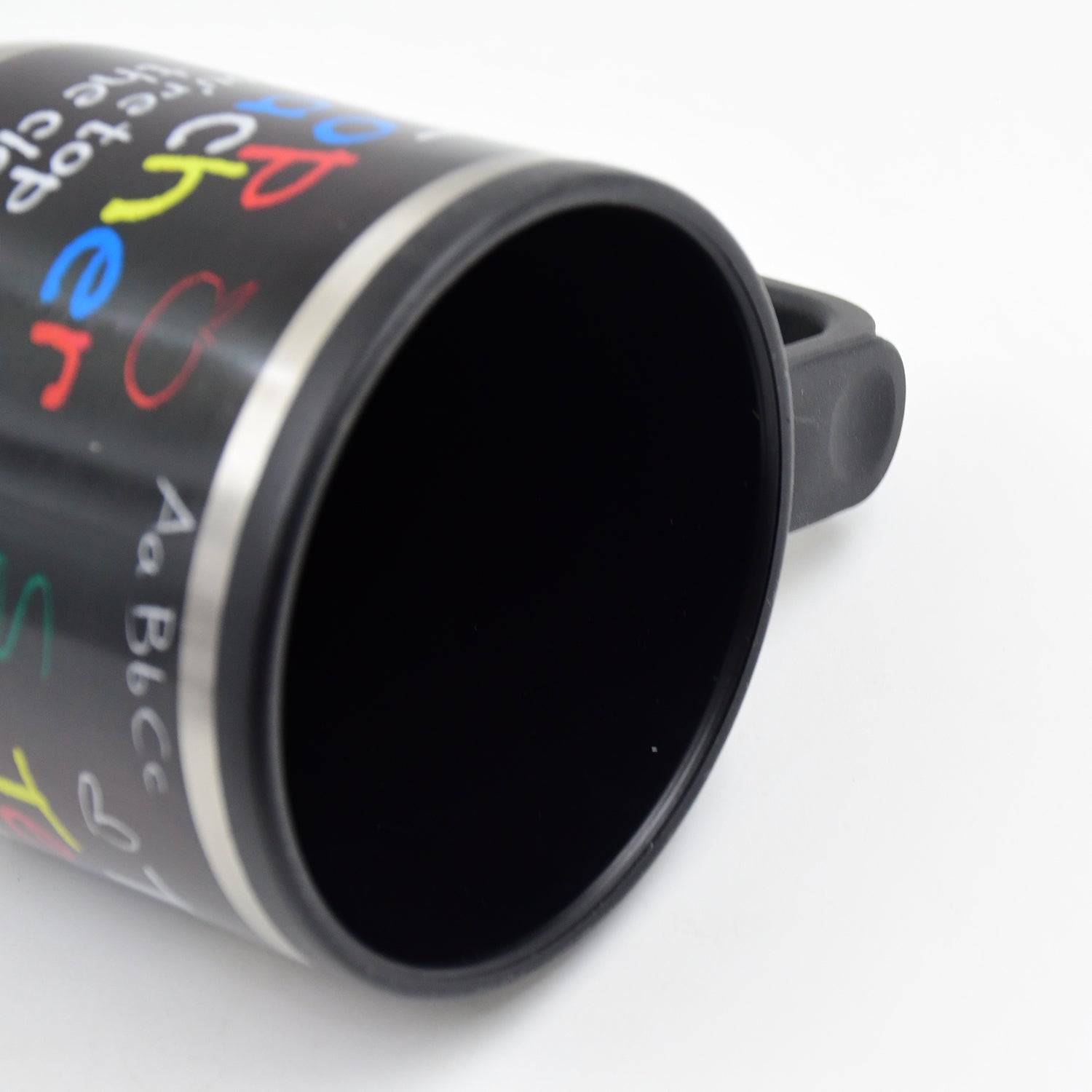 Stainless Steel Vacuum Glass Insulated Glass Coffee Cups Double Walled Travel Mug Car Coffee Mug (With Lid  Handle) - Zidbik