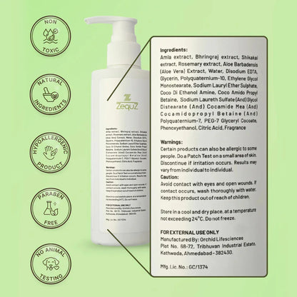 Zequz Anti Hair Fall Shampoo - (1 Pc 250ml) - Zidbik