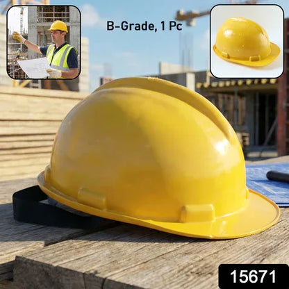 B-grade Yellow Safety Helmet Industrial Protective Hard Hat (1 Pc) - Zidbik