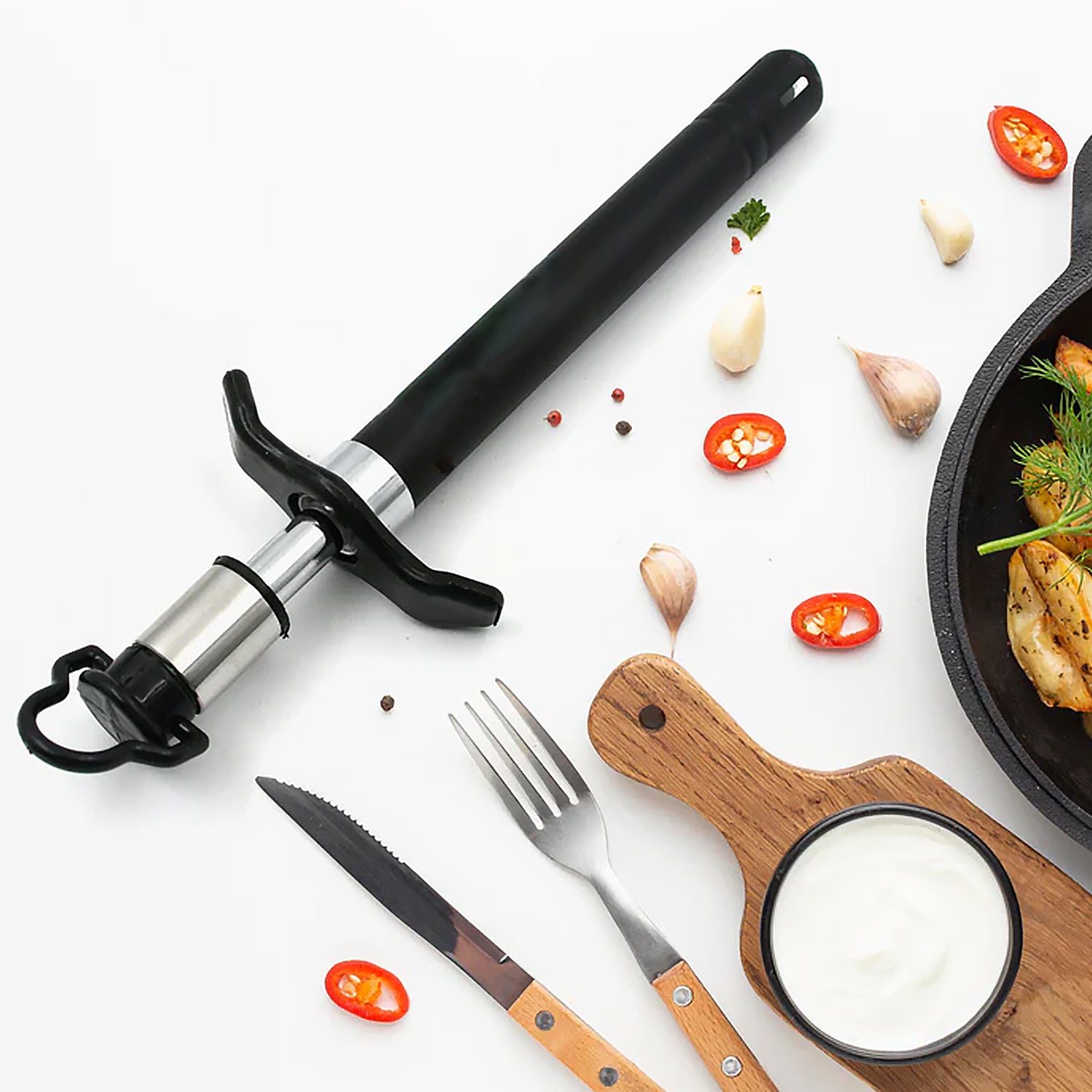 Stainless Steel Gas Lighter For Kitchen Gas Stove Long Lasting Unbreakable Lighters For Gas Stoves Restaurants  Kitchen (1 Pc) - Zidbik